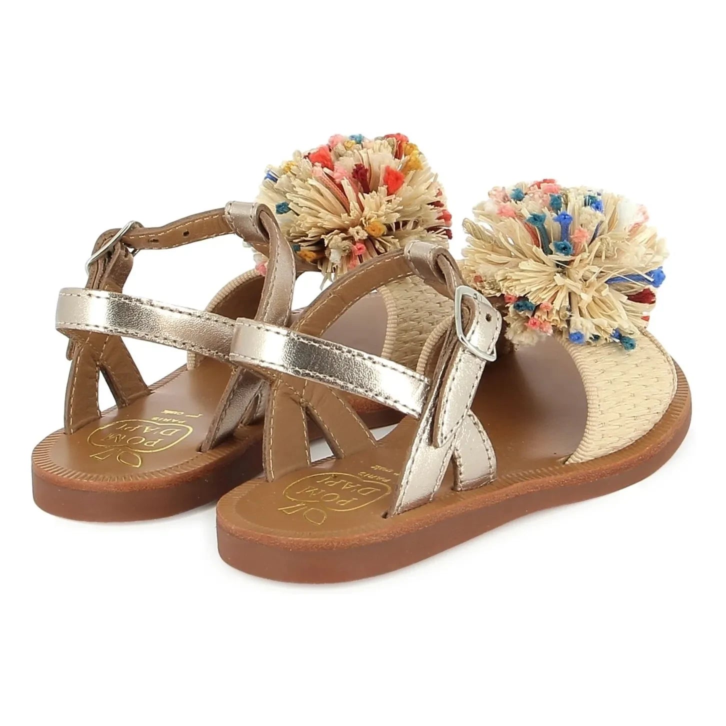 Pom d'Api - Ponpon-Sandalen | Creme