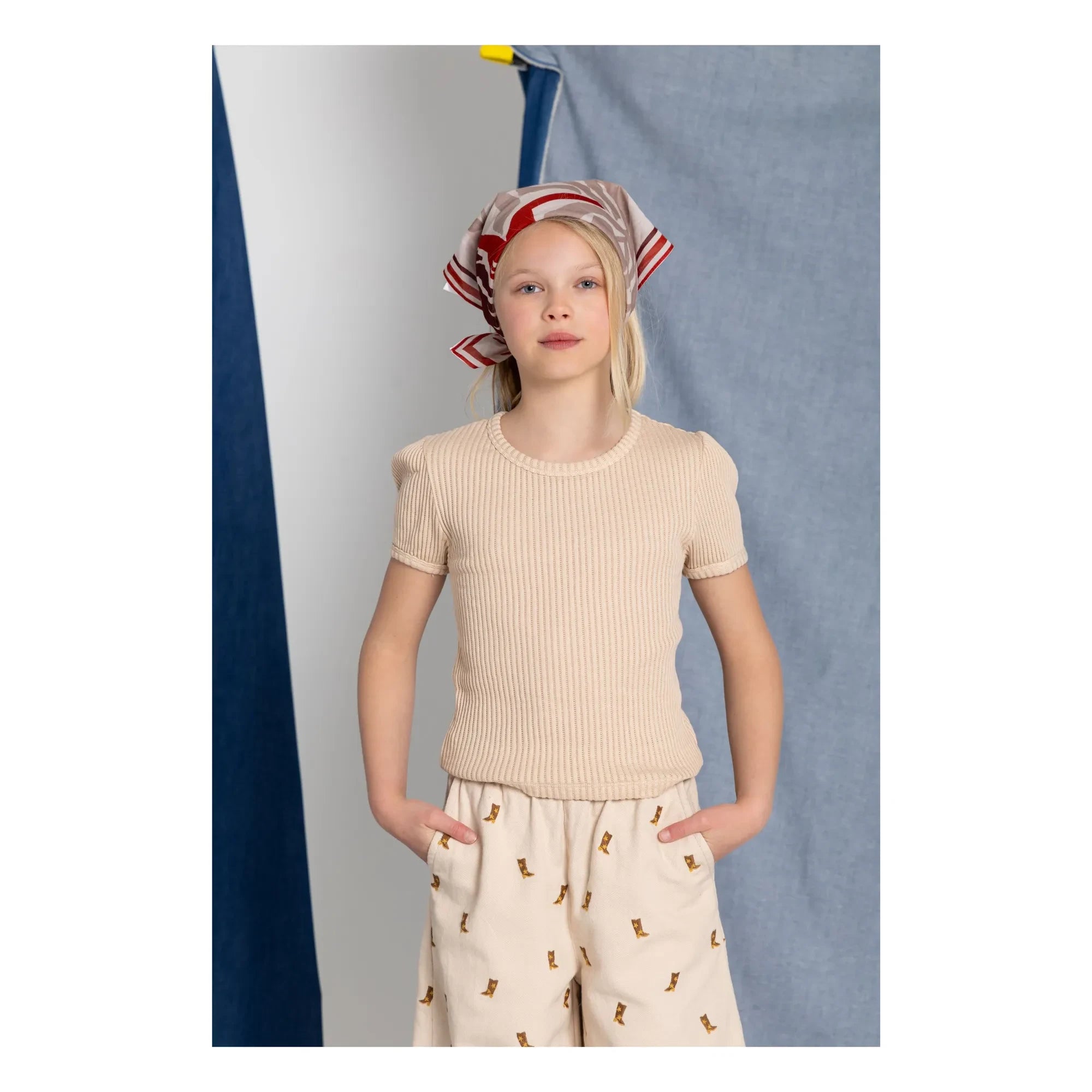 Hundred Pieces - Nova organik pamuklu T-shirt | Krem