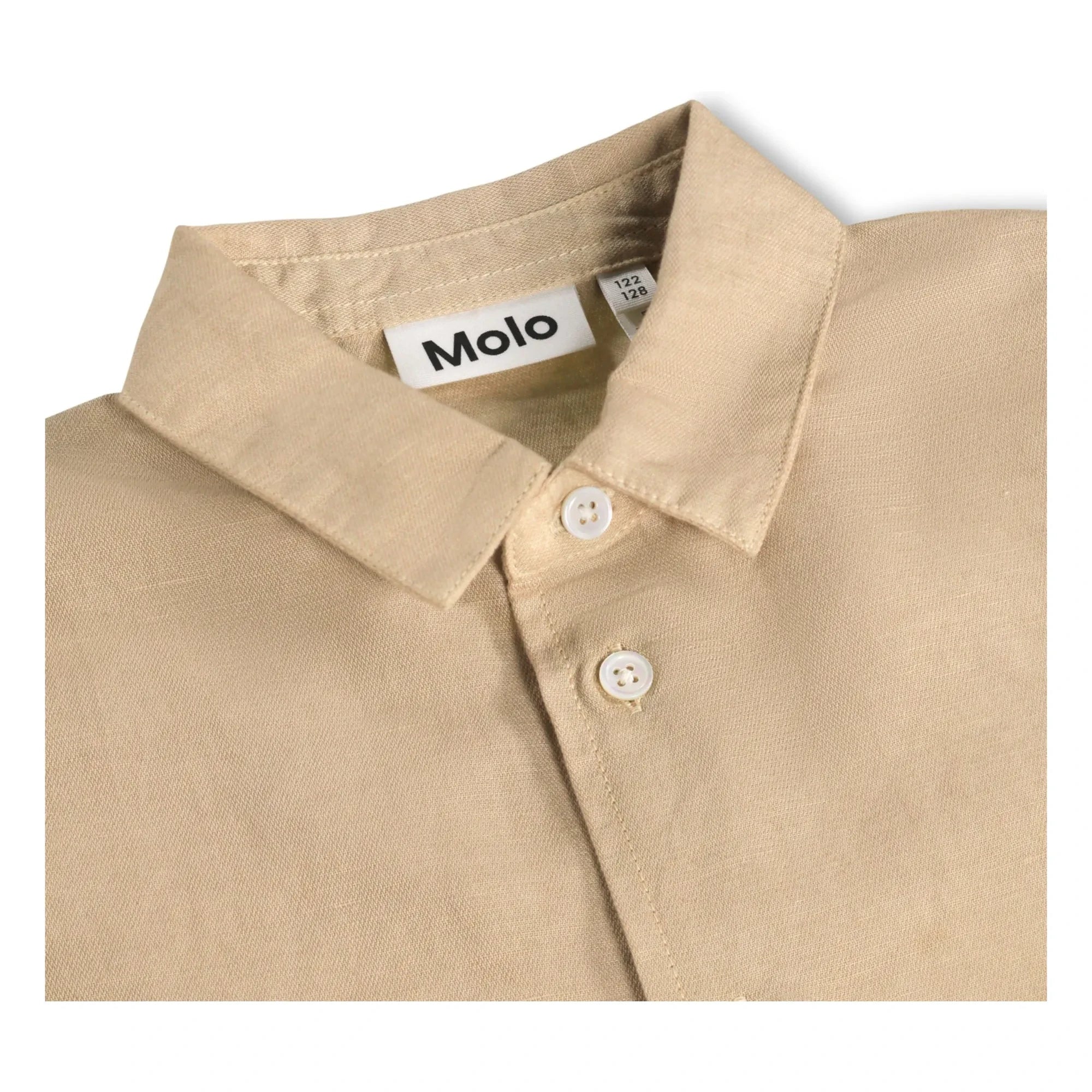 Molo - Richie Gradient Leinenhemd | Beige