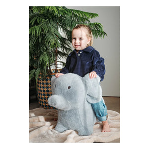 Wild & Soft - Hüpfender Elefant | Hellgrau
