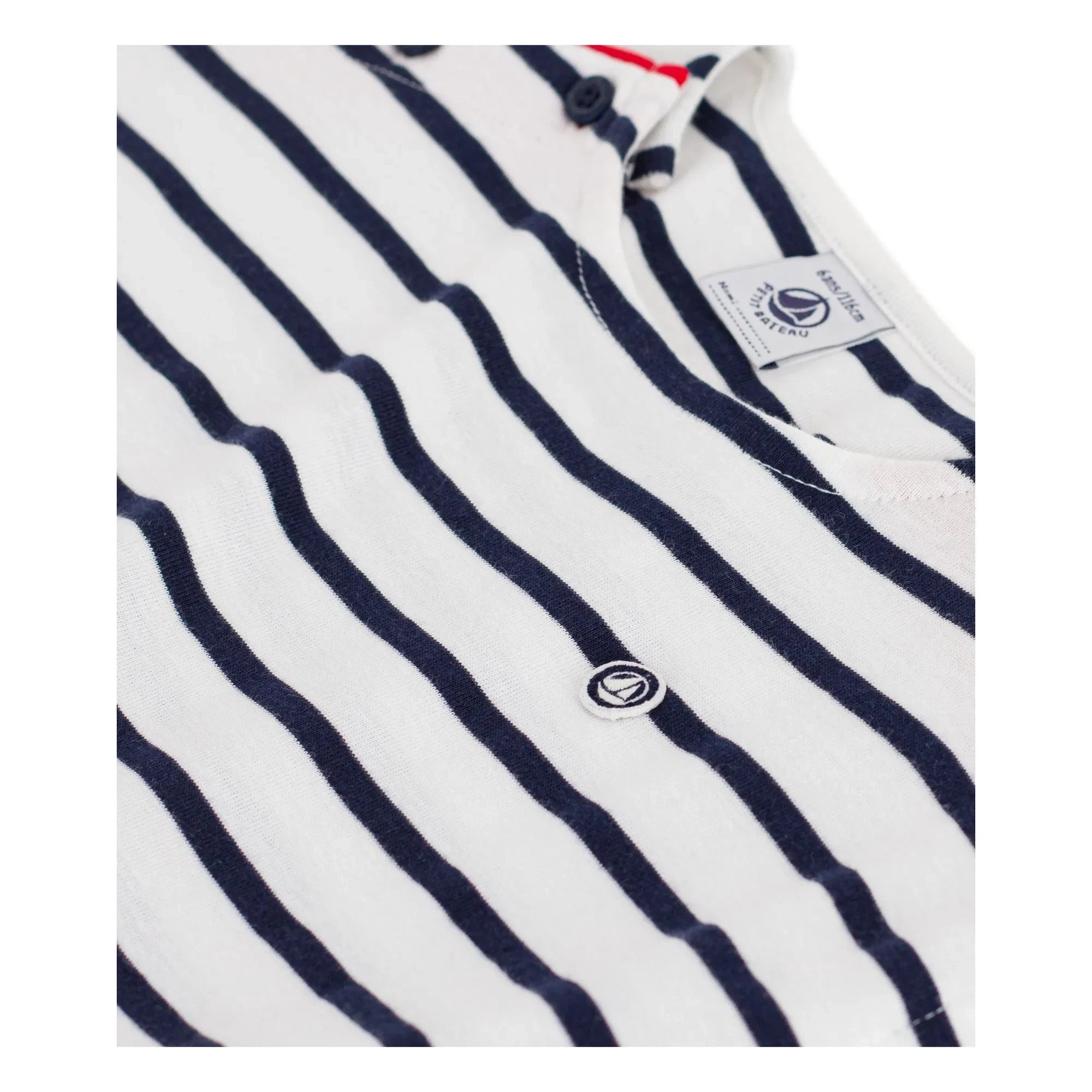Petit Bateau - Çizgili Kolsuz Elbise | Beyaz