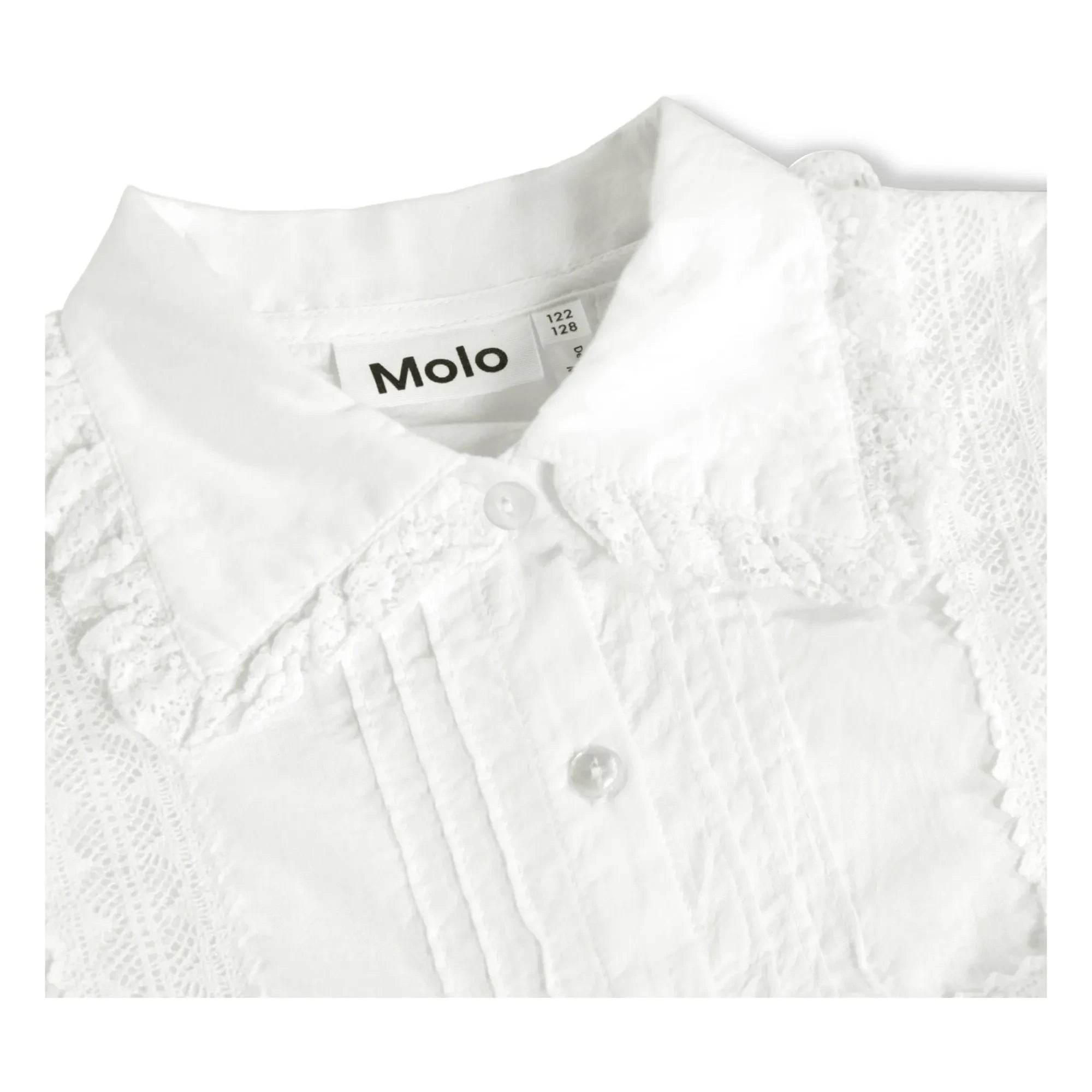 Molo - Reece organik pamuklu fırfırlı bluz | Beyaz