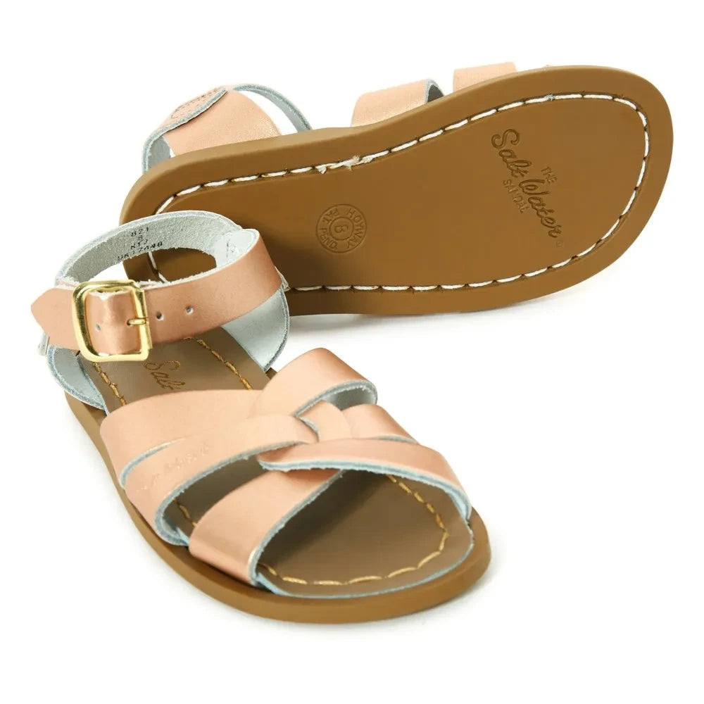 Salt-Water - Salt-Water Original Wasserdichte Ledersandalen | Roségold