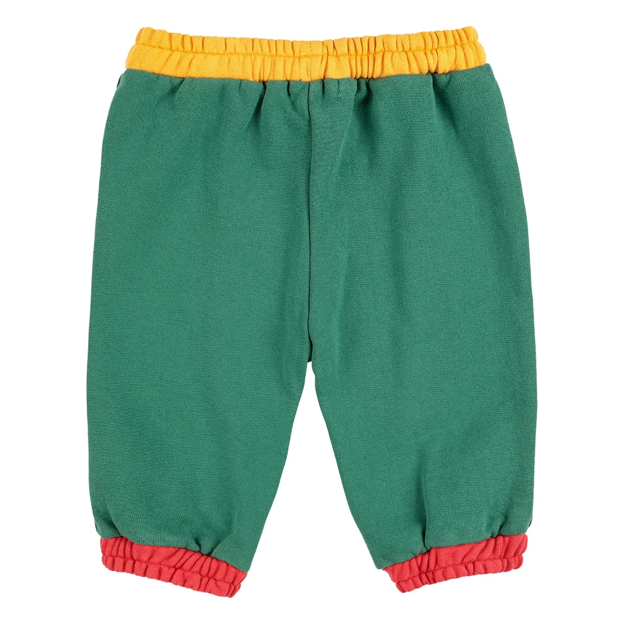 Bobo Choses - Organic Cotton Joggers with Color Blocks | Navy Blue