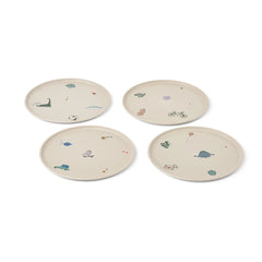 Liewood - Remco Plates - 4-piece Set | Tamtam/Sandy