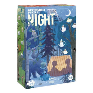 Londji - Tag und Nacht im Wald Doppelseitiges Puzzle