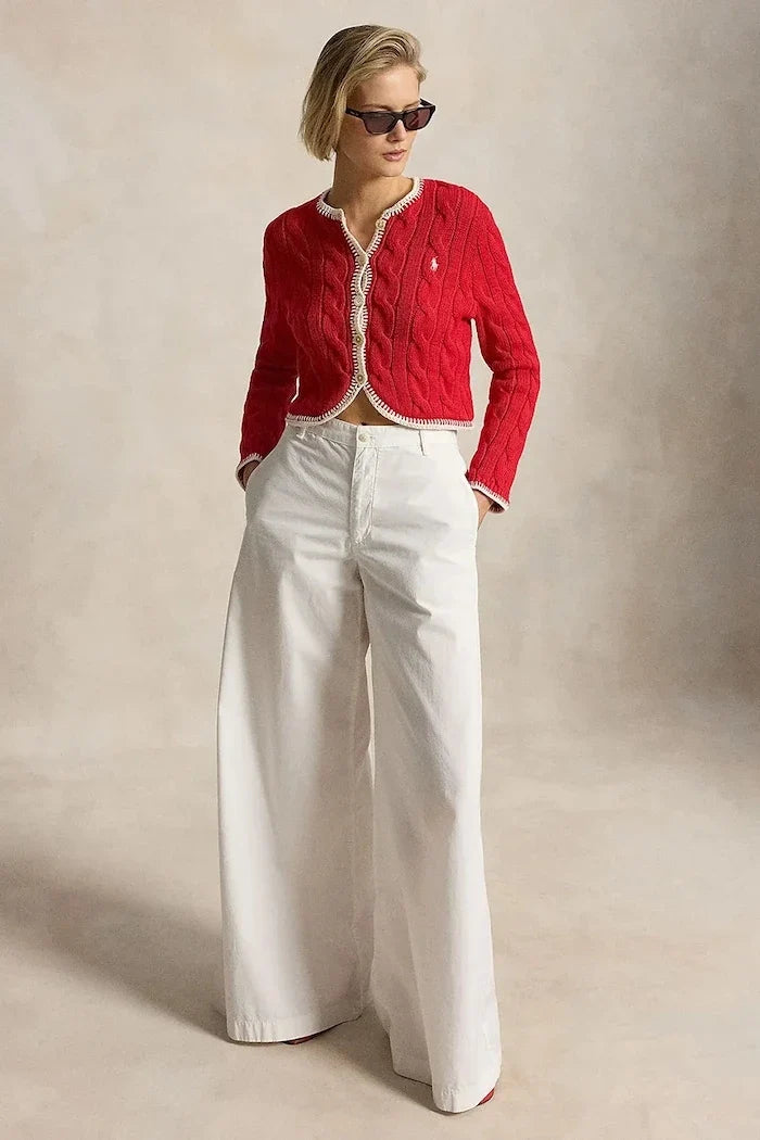 Polo Ralph Lauren Kadın Pamuklu COTTON-SWEATER-CARDIGAN Yelek