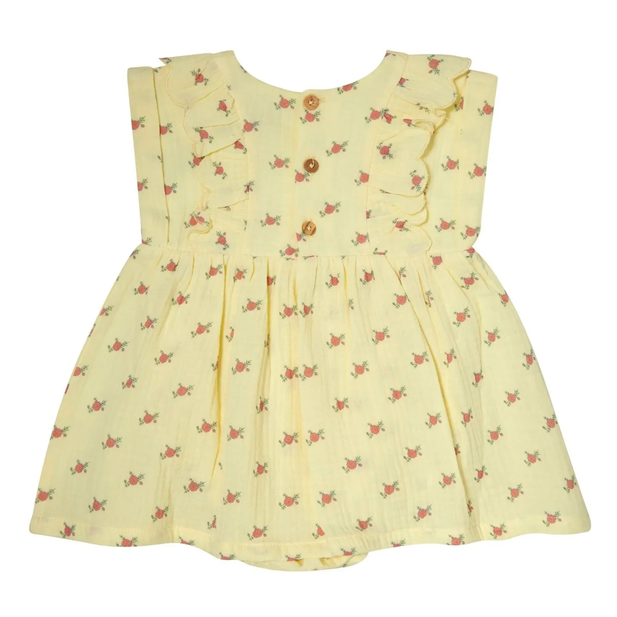 Tocoto Vintage - Baby-Rüschenkleid mit Blumenmuster