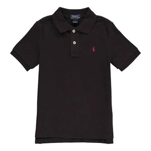 Ralph Lauren – Klassisches Netz-Poloshirt | Schwarz