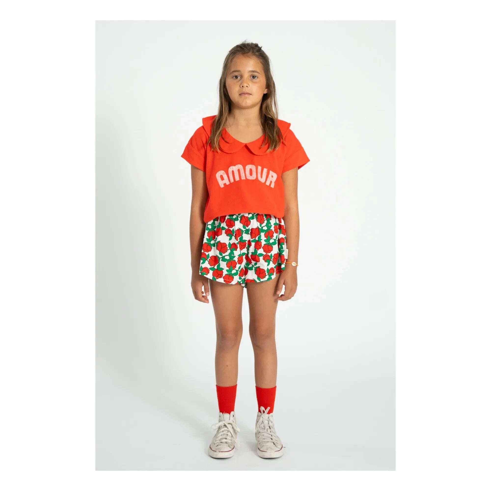 Piupiuchick - Shorts mit Blumenmuster | Weiß