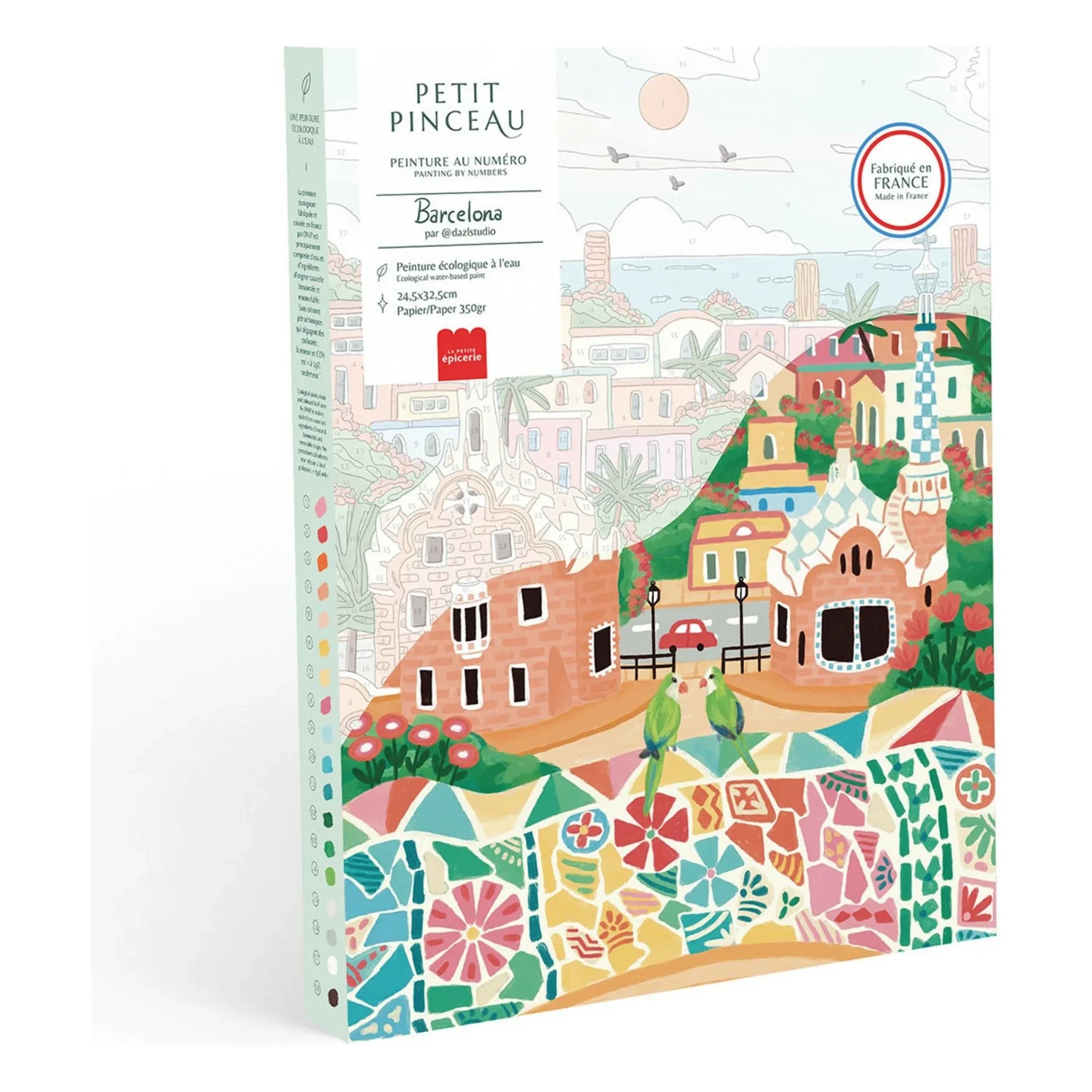 La Petite Épicerie – Malen nach Zahlen Kit Barcelona von Dazlstudio