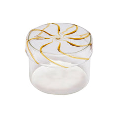 Hübsch - Sarı Cam Kutu