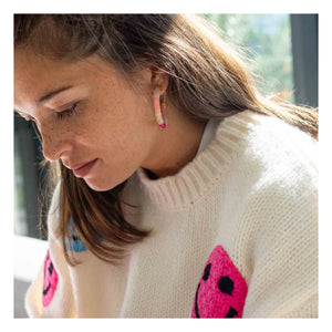 Parabaya – Personalisierte Bola Ohrringe | Rosa