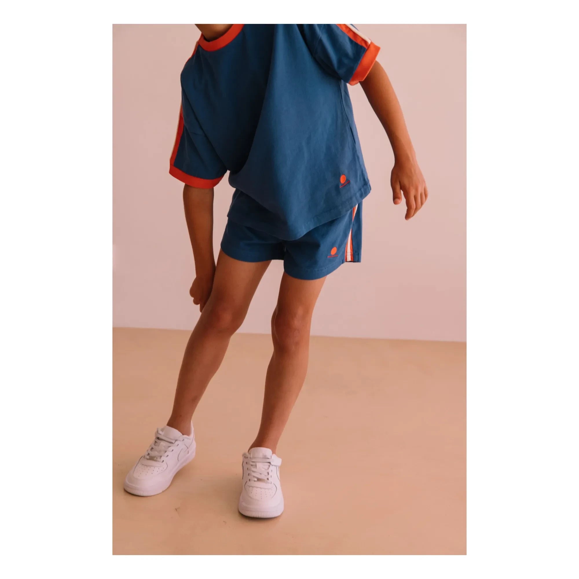 We Are Kids - Taylor Kontrast Organik Pamuk Tişört | Mavi