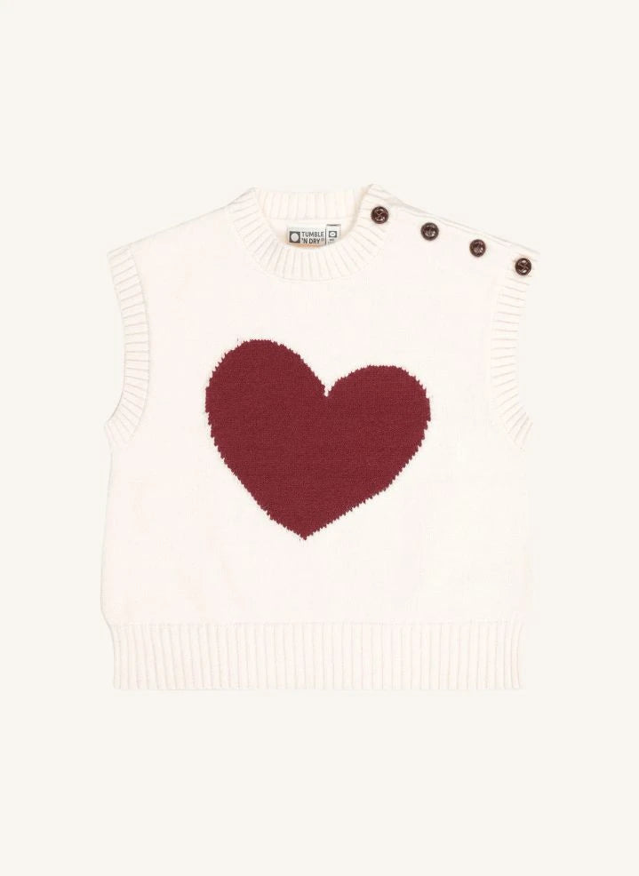 Tumble N'Dry - Chloe Sleeveless Sweater | White