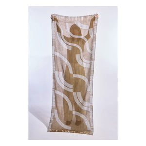 Mapoésie - Wave Wool Scarf | Mustard