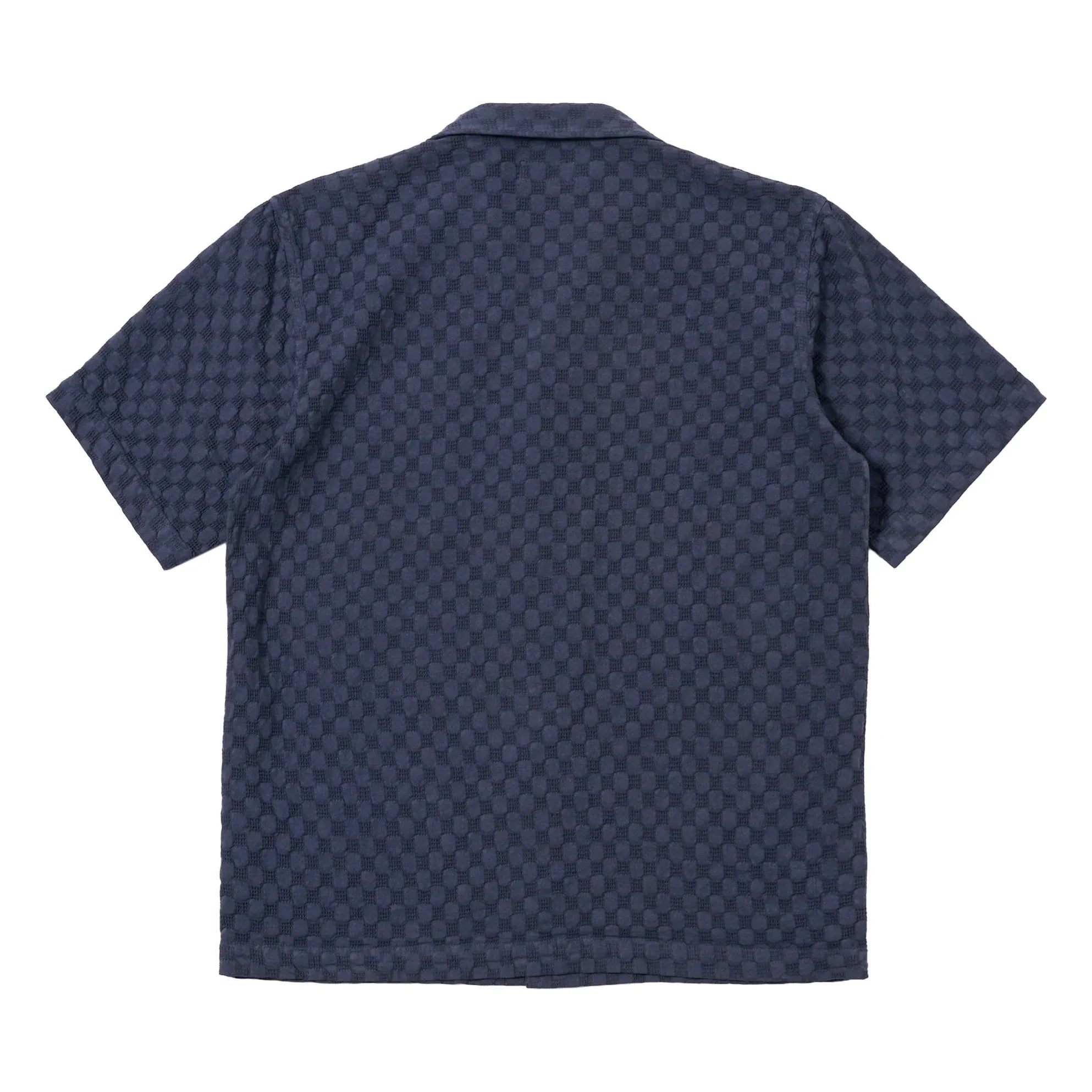 Universal Works - Chemise Road Gömlek Nokta Waffle | Lacivert
