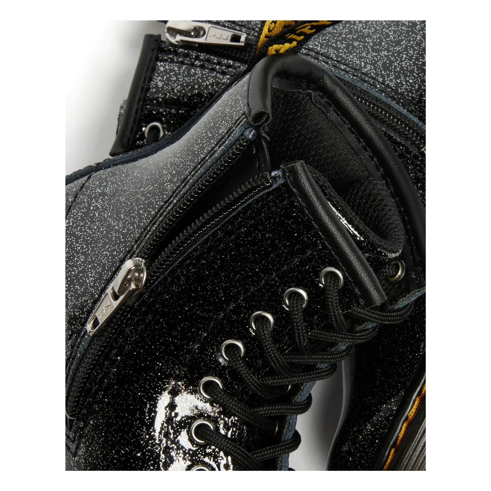 Dr Martens - 1460 J Glitter Bağcıklı Bot | Parlak siyah