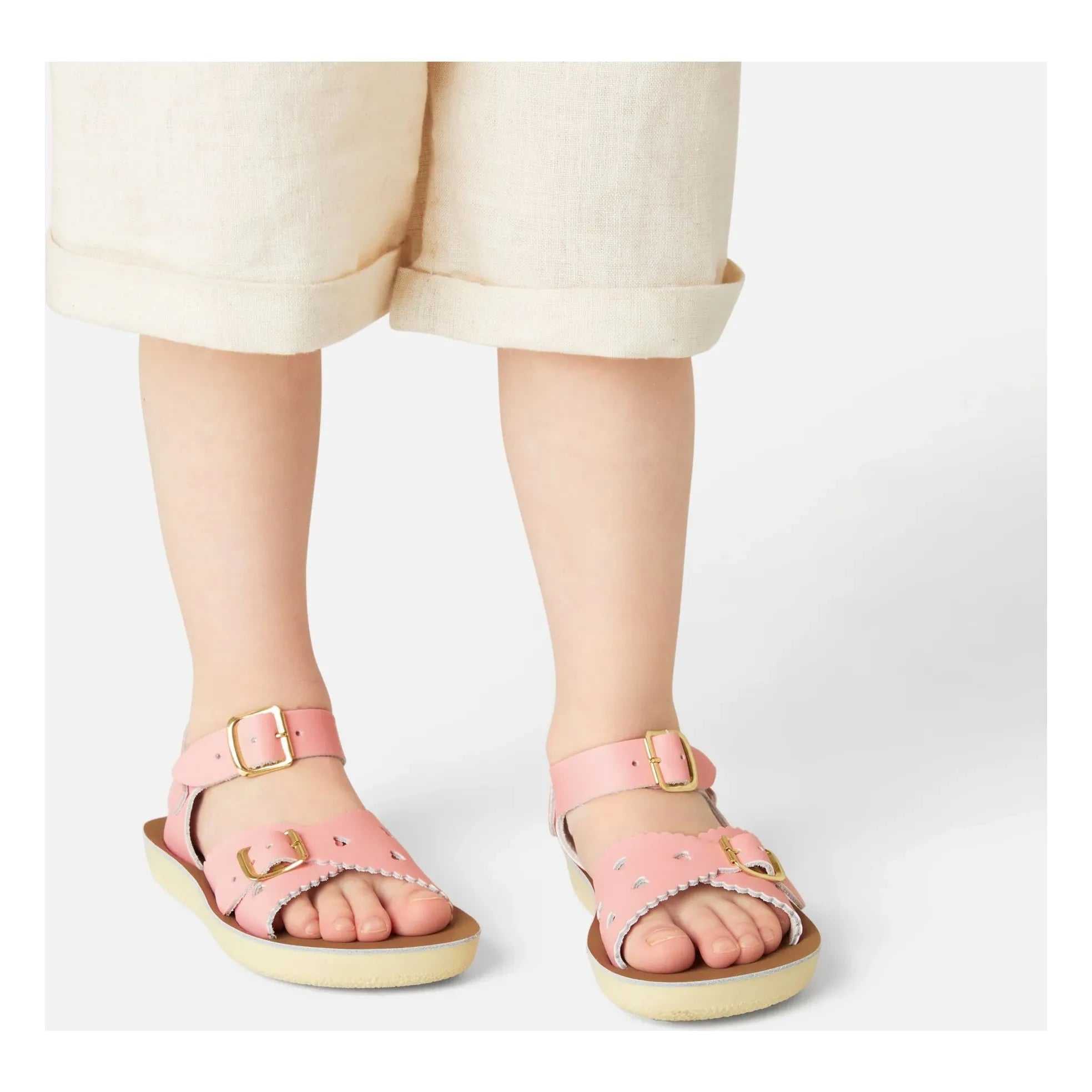 Salt-Water – Sweetheart Wasserdichte Ledersandalen | Hellrosa