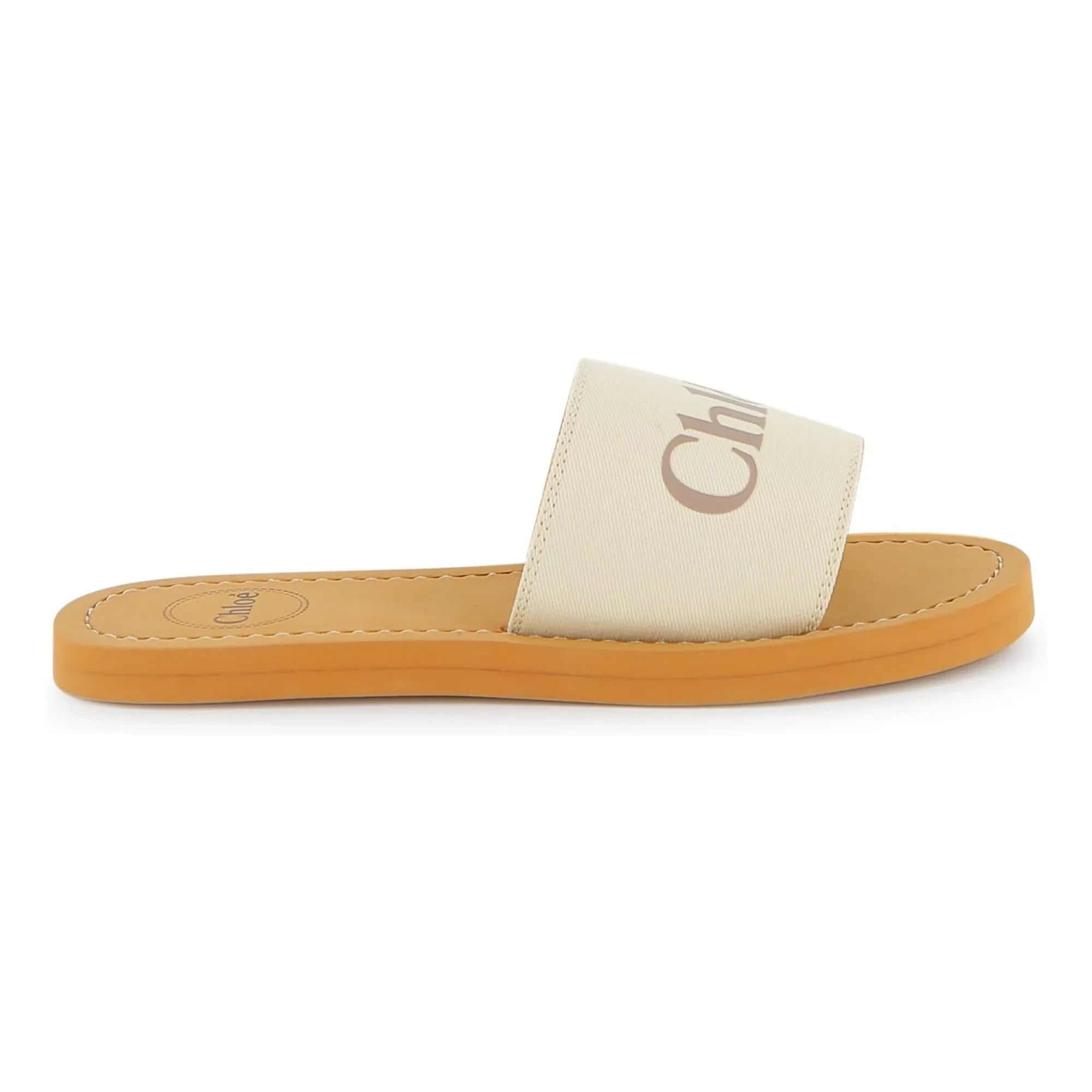 Chloé - Logo sandaletler | Beyaz