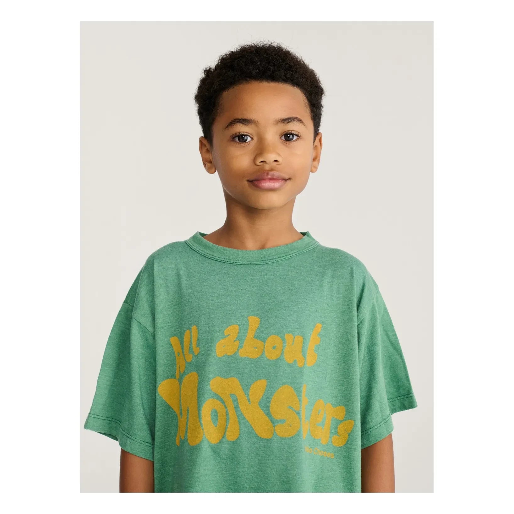 Bobo Choses - All About Monsters T-shirt Geri dönüştürülmüş lifler | Yeşil