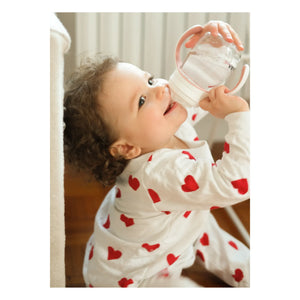 Béaba - 2'si 1 Arada Öğrenme Bebek Biberonu 240 ml | Toz Pembe