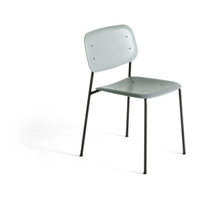 Hay - Yumuşak Kenarlı Sandalye - Metal Taban | Badem Yeşili