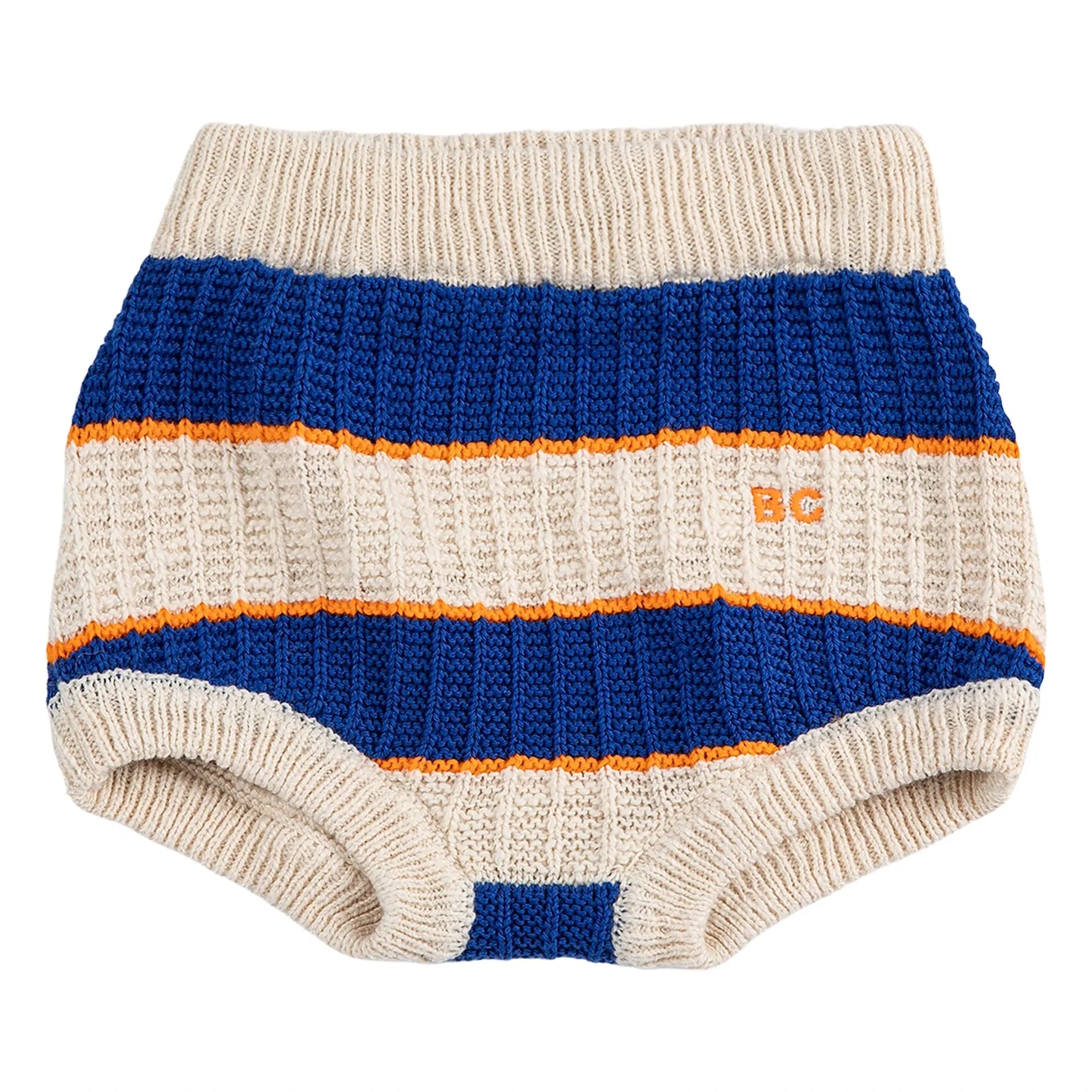 Bobo Choses - Gestreifte Bloomers aus Bio-Baumwollstrick | Ecru