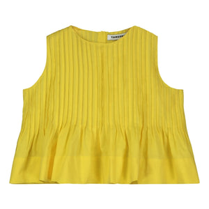 Tangerine - Plissee-Top | Gelb