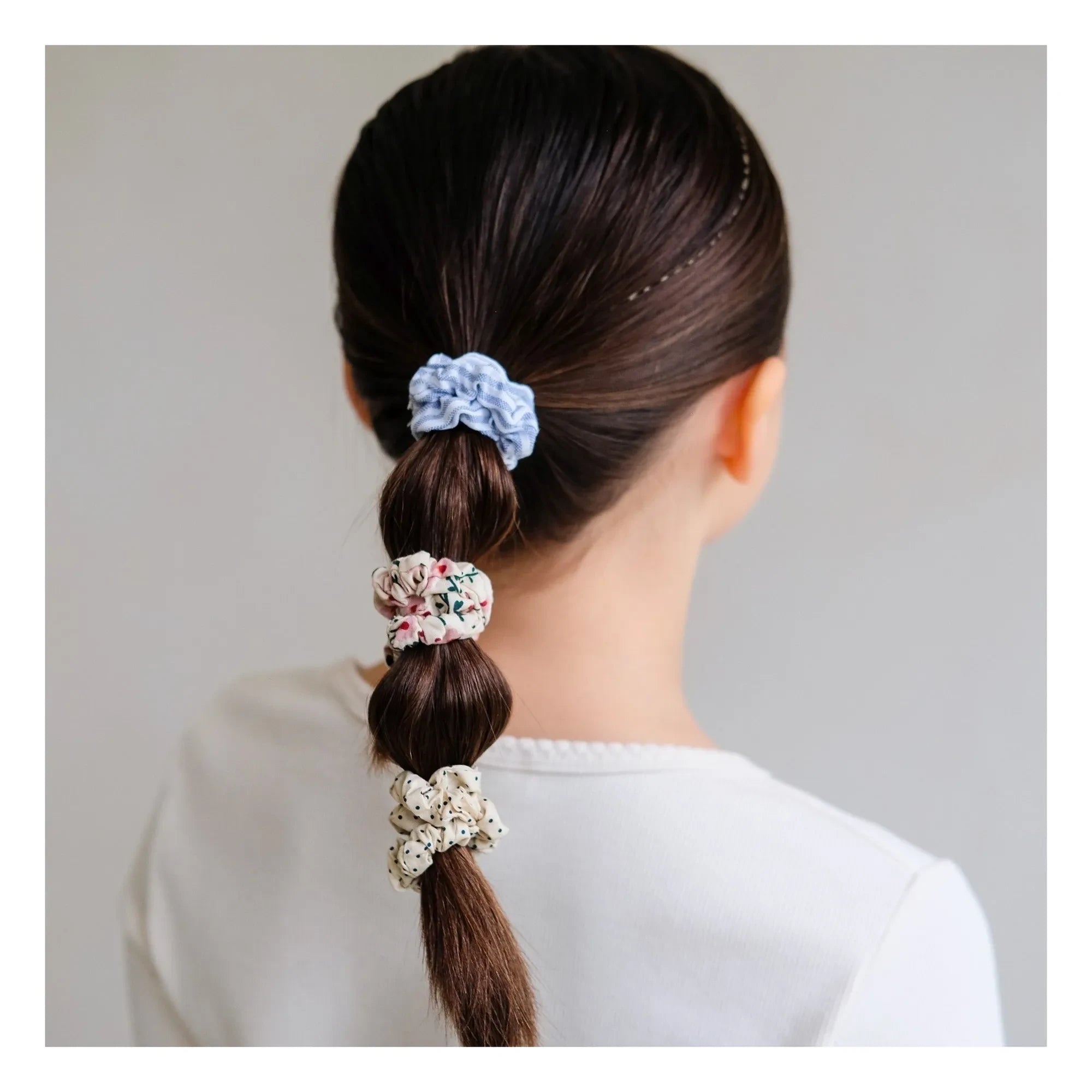 Mimi & Lula - Mixed Scrunchies Set of 6 | Cream