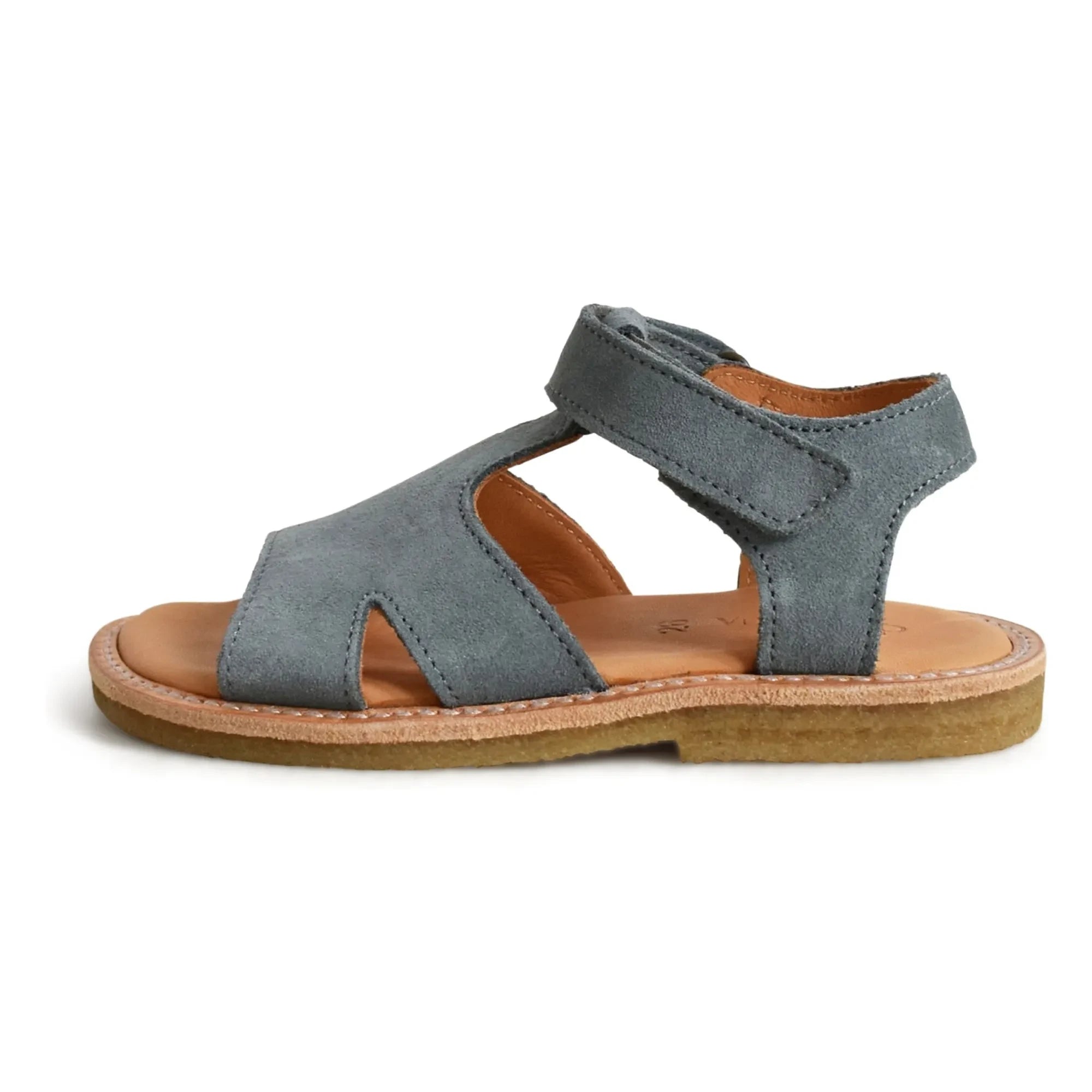 du Loua - Du Alfie Suede Sandals | Grey Blue