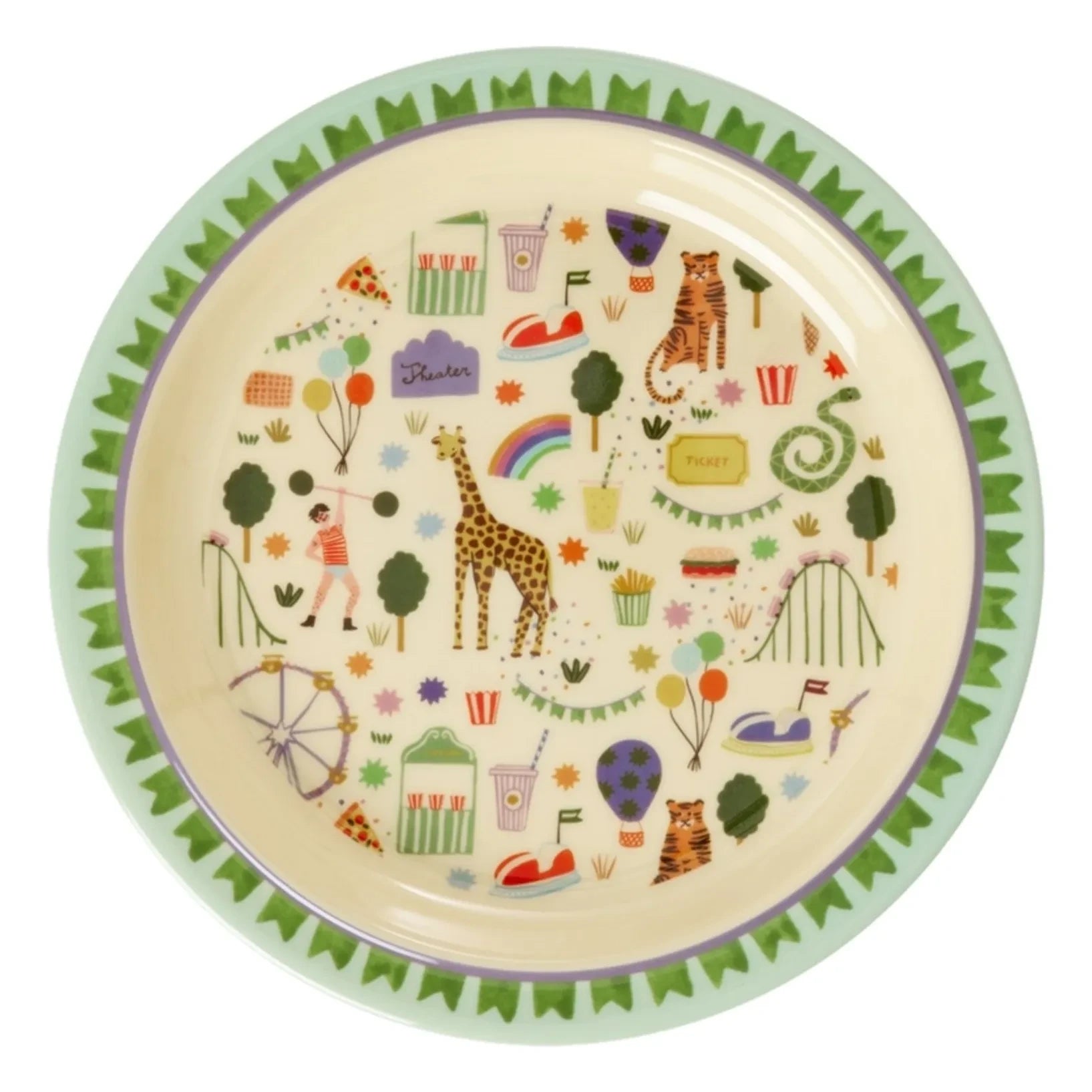 Rice - Fun Fair Melaminteller | Blau