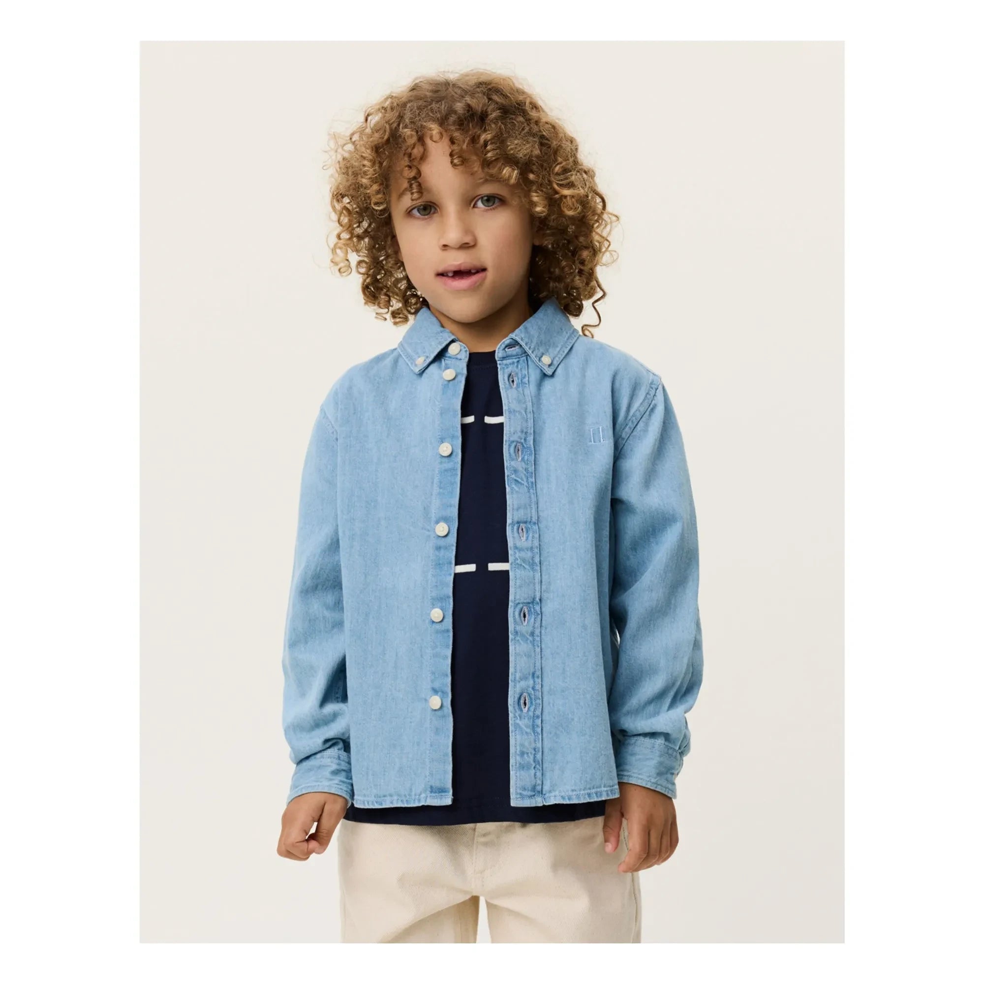 Les Deux - Konrad Denim Hemd | Verwaschenes Blau