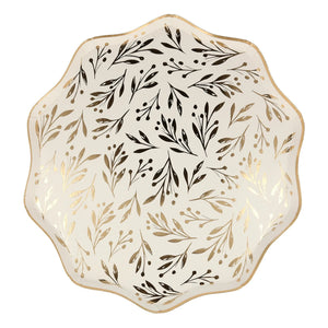 Meri Meri - Large Gold Leaf Plates - Set of 8