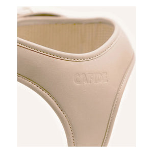 Cafide - Veganes Hundehalsband aus Leder | Beige