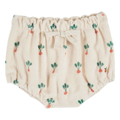 Emile et Ida - Organik Pamuk Turp Desenli Bloomers | Krem