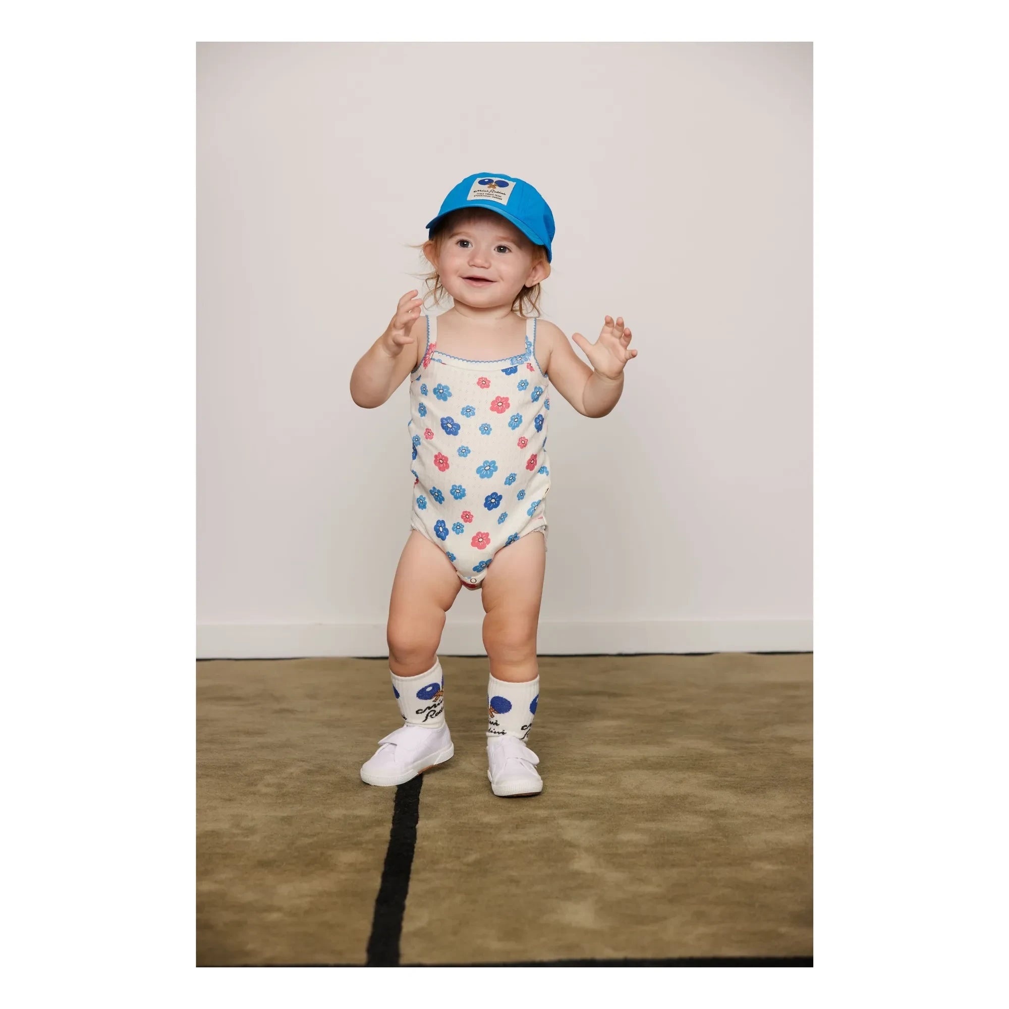 Mini Rodini - Ping-Pong-Mütze aus recycelter Faser | Blau