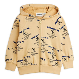 Mini Rodini - Alien City Organic Cotton Hoodie | Beige