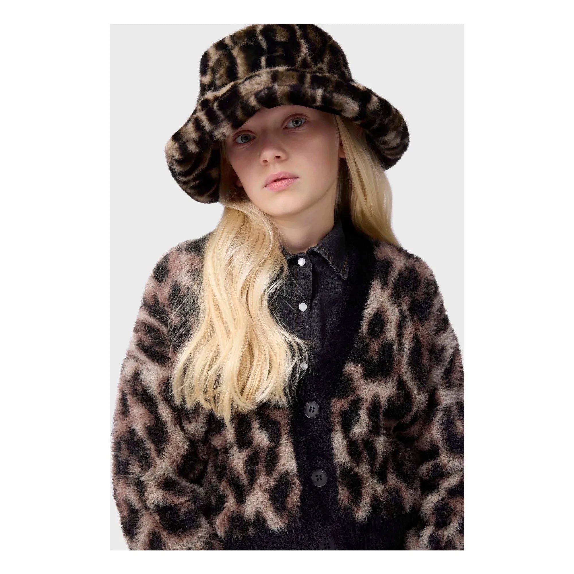 Molo - Bob Fur Kylie Leopar Geri Dönüştürülmüş Lifler | Kahverengi