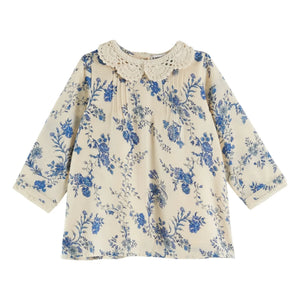 Emile et Ida - Fleurie Häkelkragenkleid | Ecru