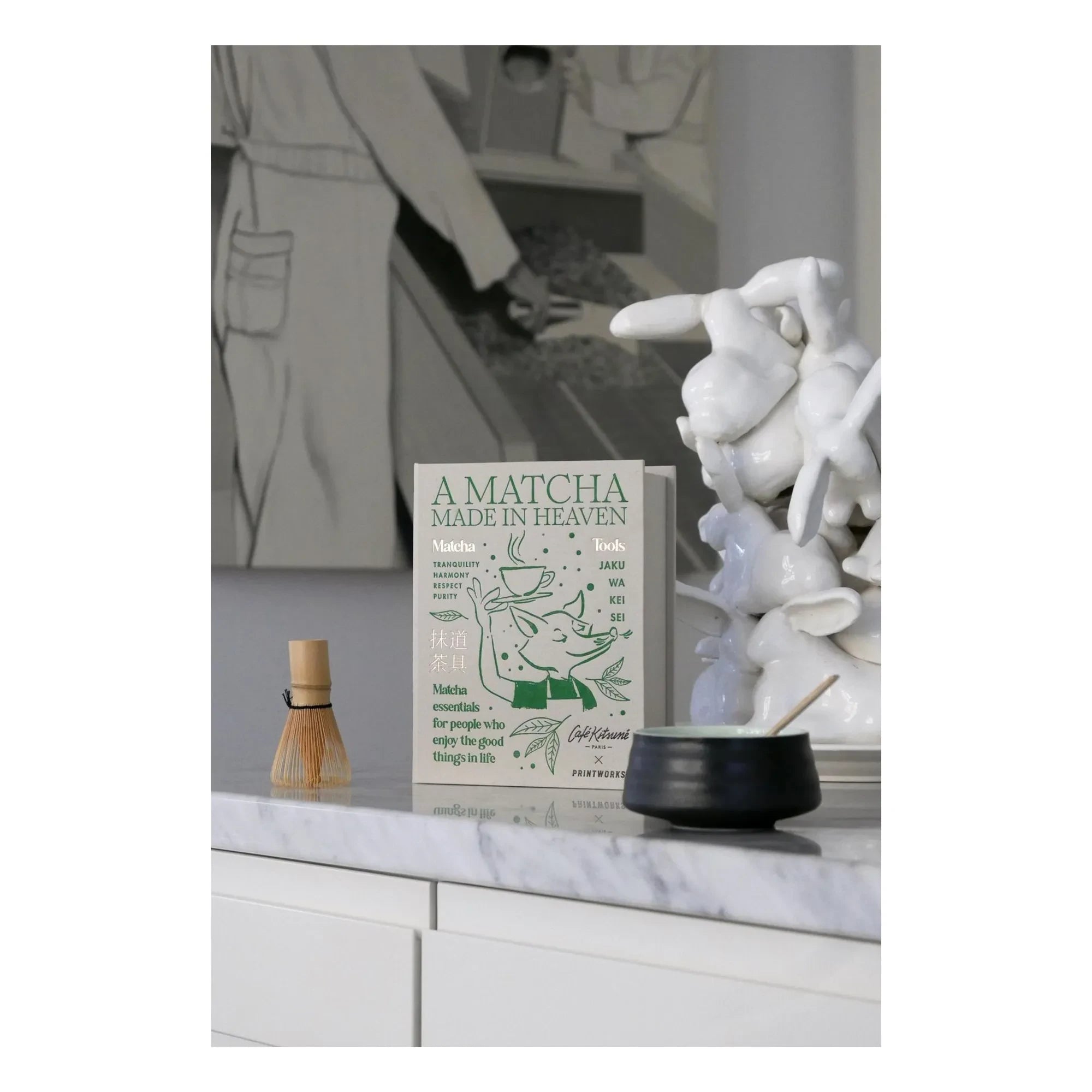 PrintWorks – Matcha Accessoire-Set – Printworks x Café Kitsuné