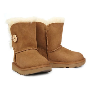 UGG - Bailey Button II Kürk Astarlı Süet Botlar | Camel