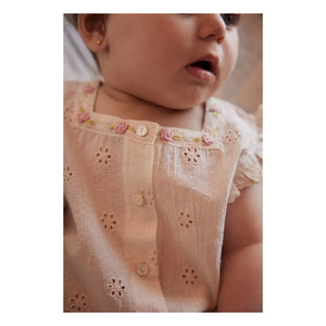 Bebe Organic - Luna Ruffle Top & Bloomers Set | Ecru