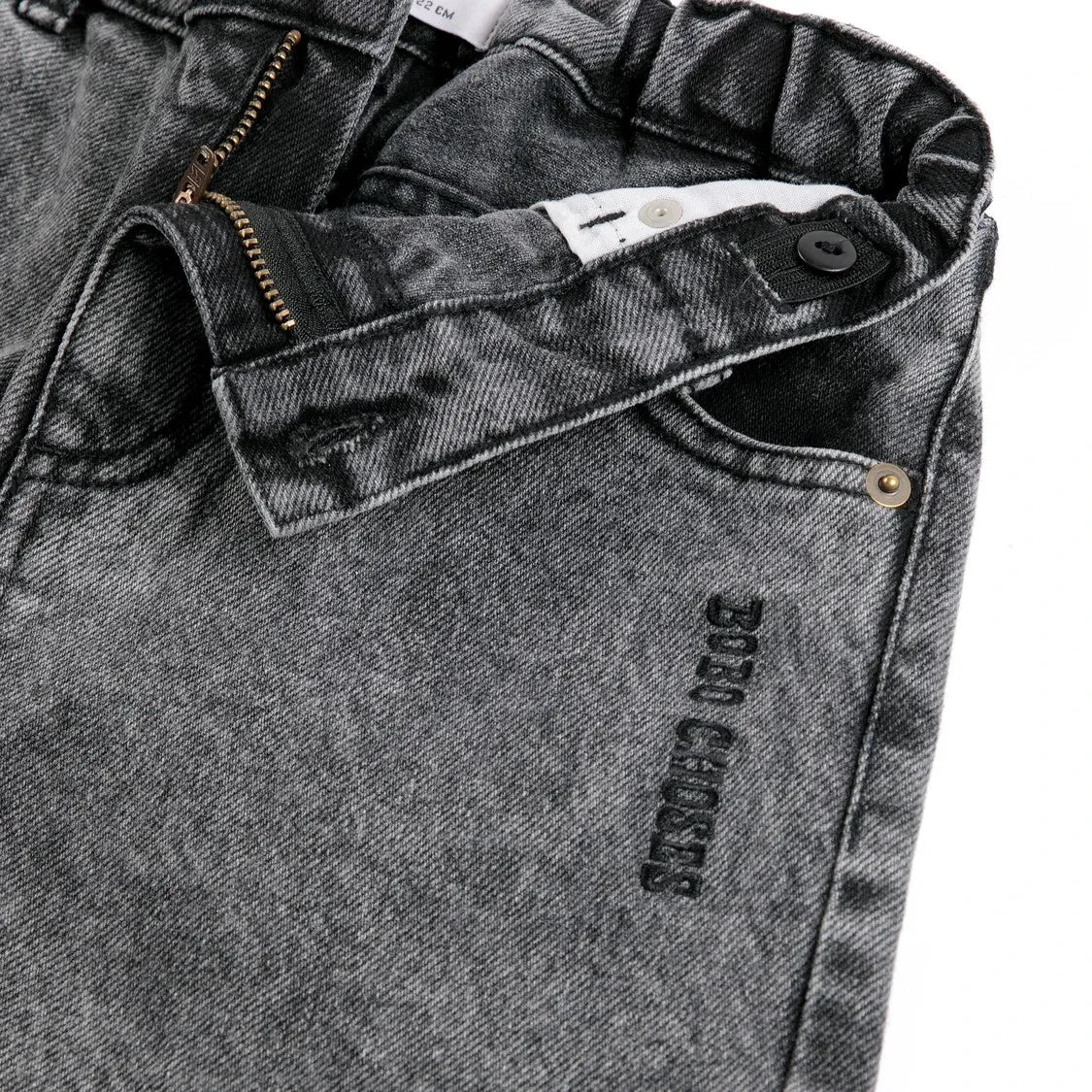 Bobo Choses - Gewaschene Jeans aus Bio-Baumwolle | Schwarz