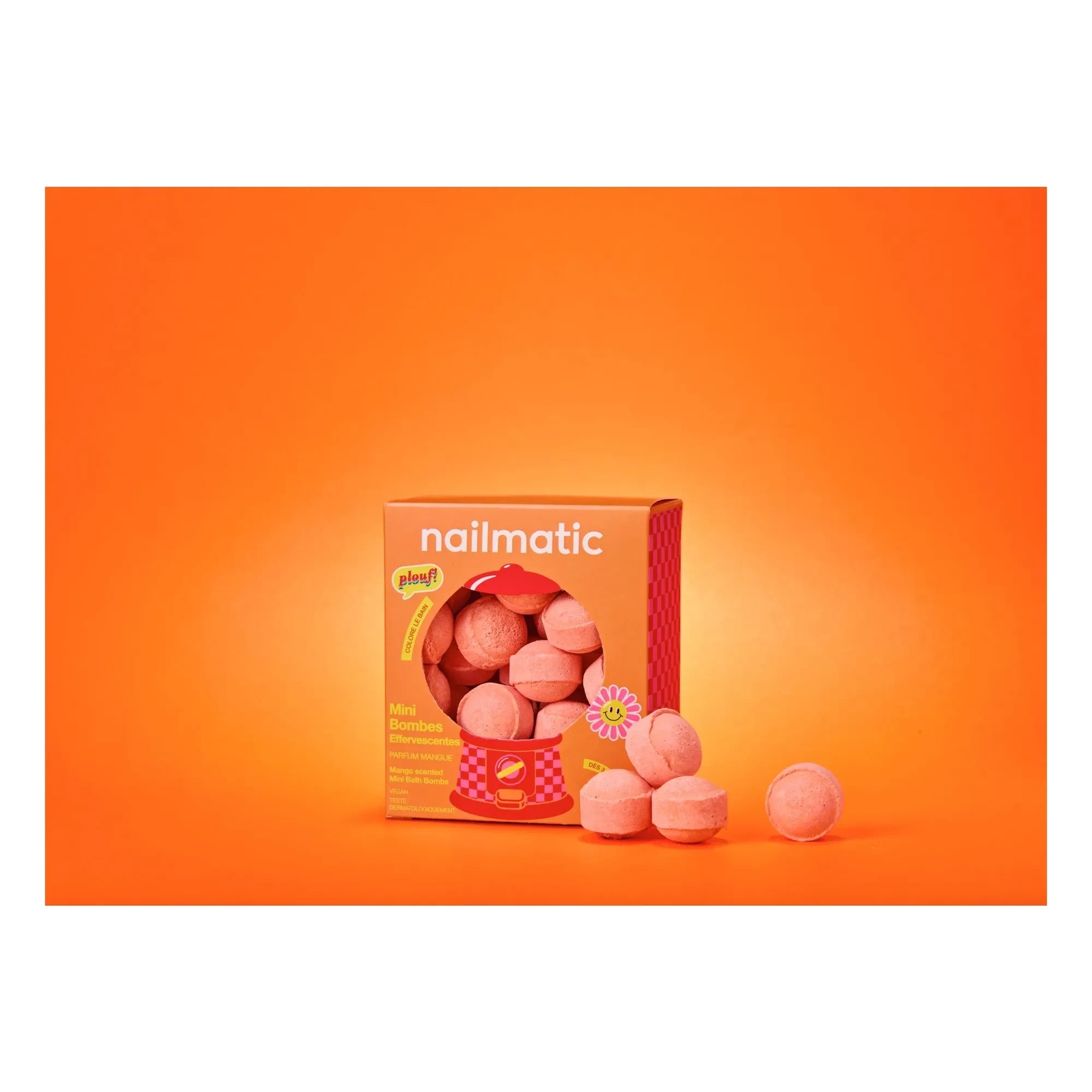 Nailmatic Kids - Sweet Mango mini efervesan banyo boncukları - 14'lü set