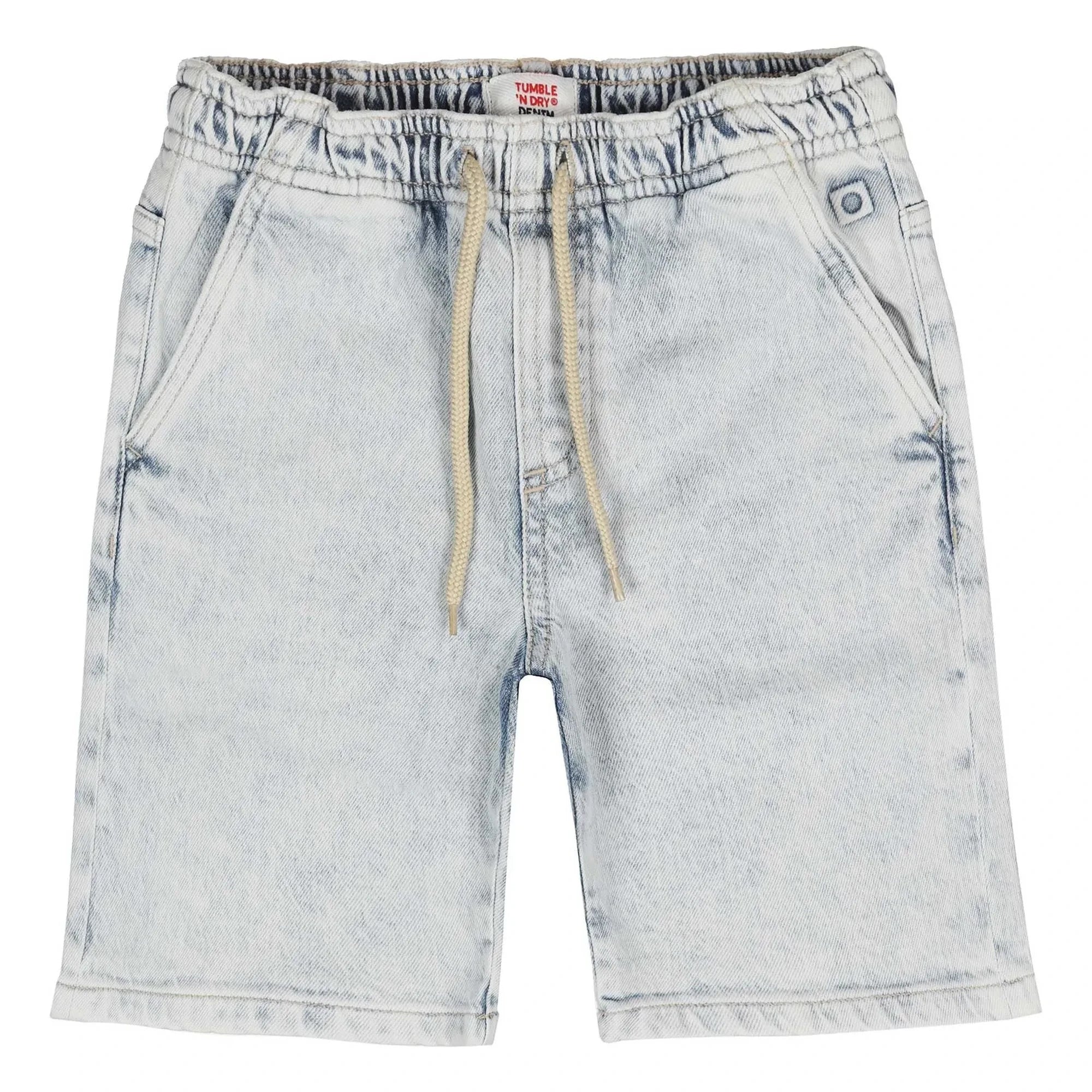 Tumble N'Dry - Juan Denim Kordonlu Şort | Yıkanmış mavi