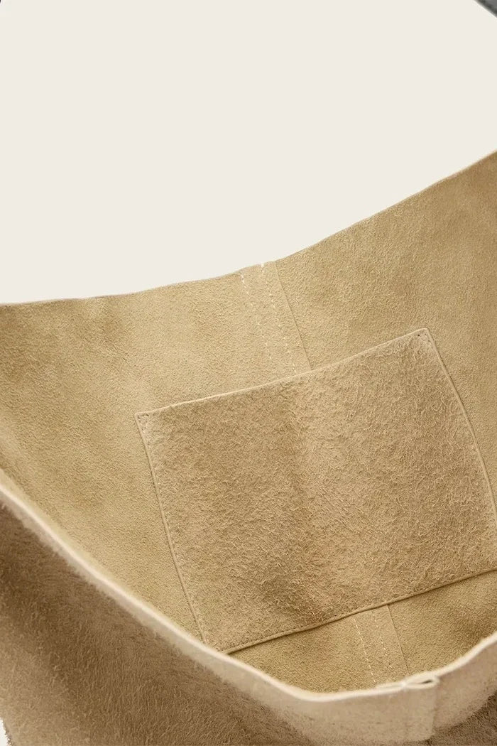 AllSaints ASHA süet kadın hobo çanta