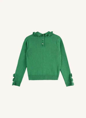 Emile et Ida - Green Ribbed Sweater