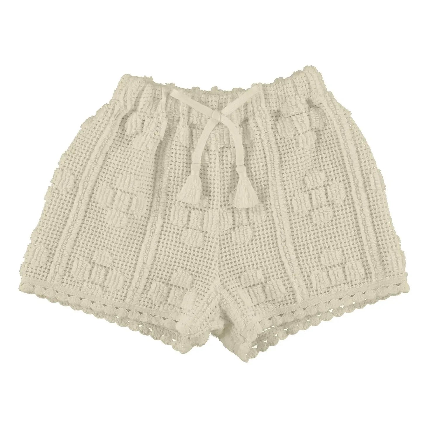 Bebe Organic - Crochet Kısa Şort Inez | Ecru