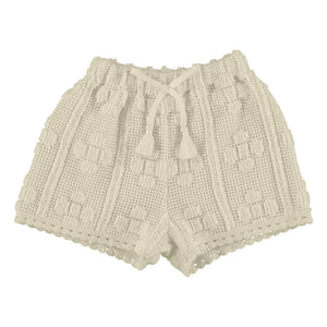 Bebe Organic - Crochet Kısa Şort Inez | Ecru